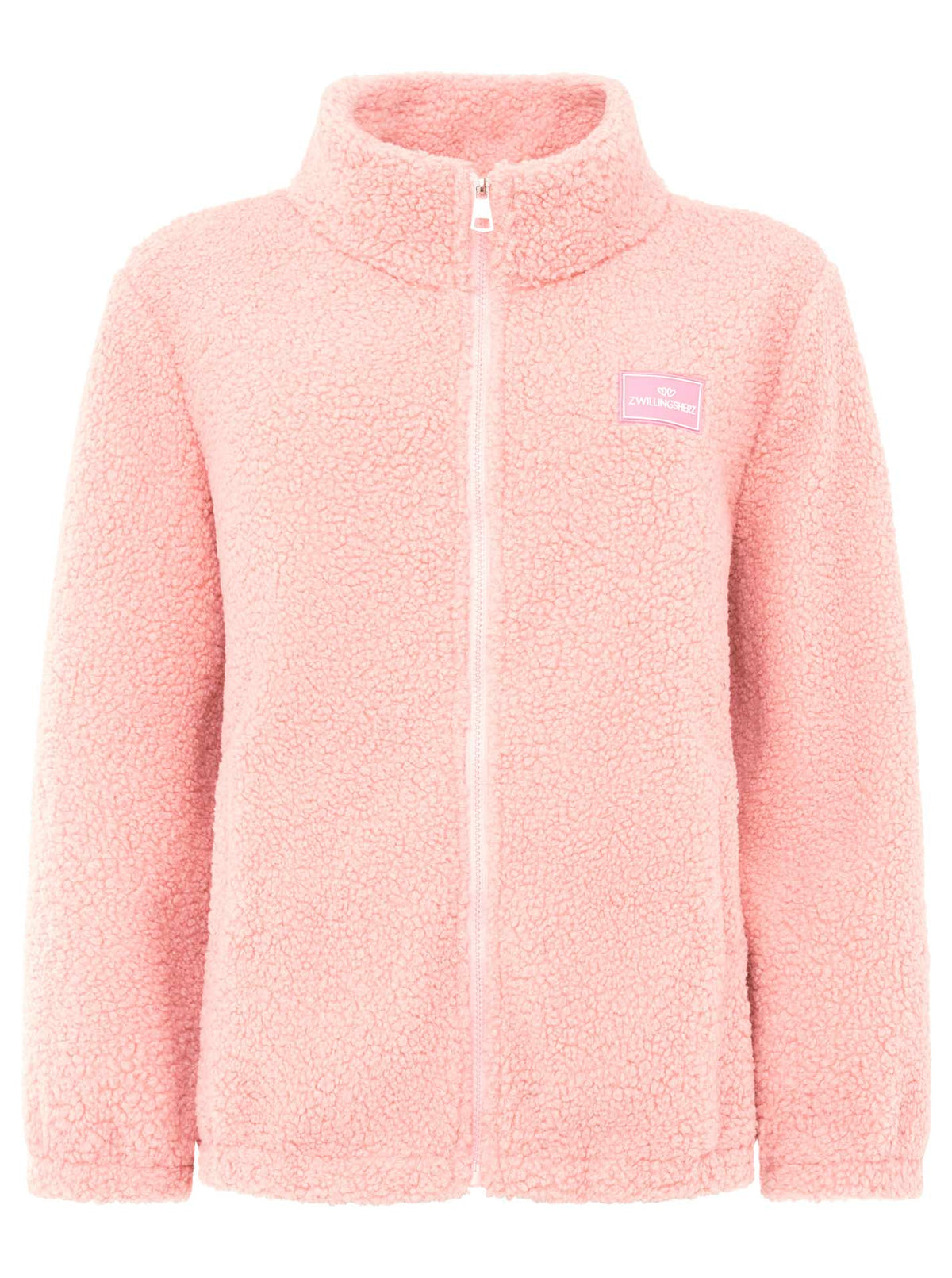 Zwillingsherz - Gemütliche Fleece Jacke - Pink