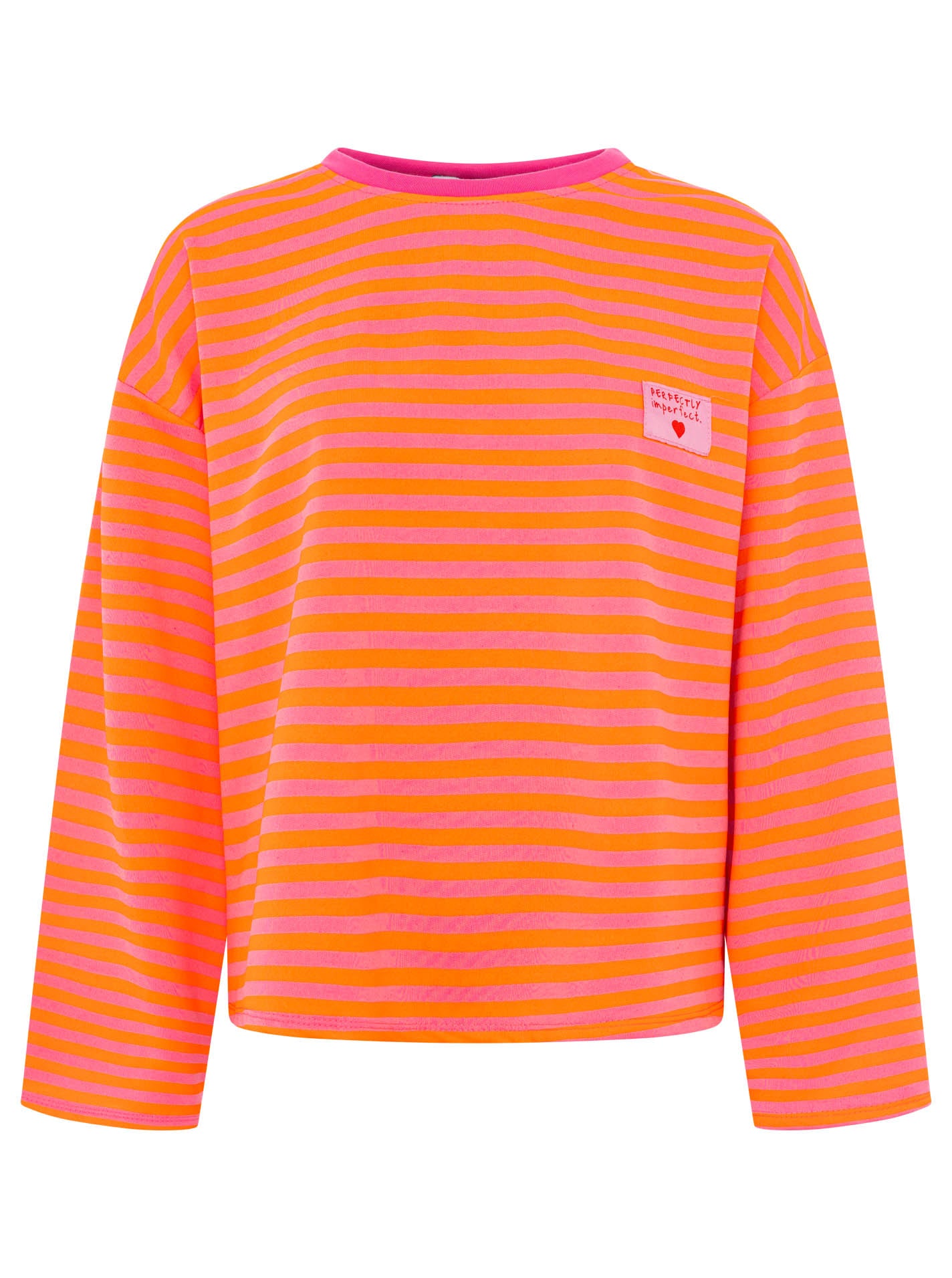 Zwillingsherz - Sweatshirt "Perfectly Imperfect" - Pink/Orange