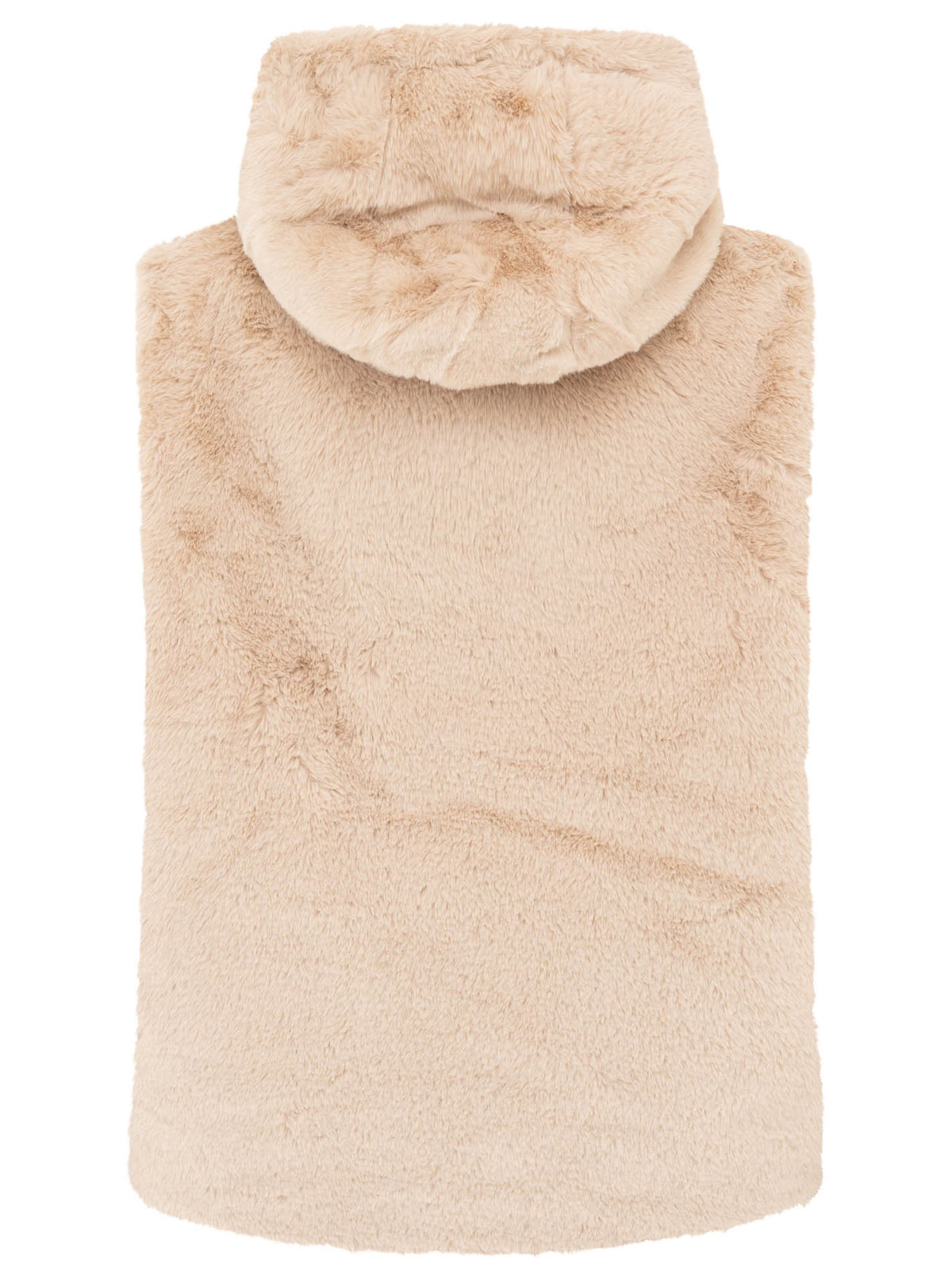 Zwillingsherz Fellweste Hood - Beige