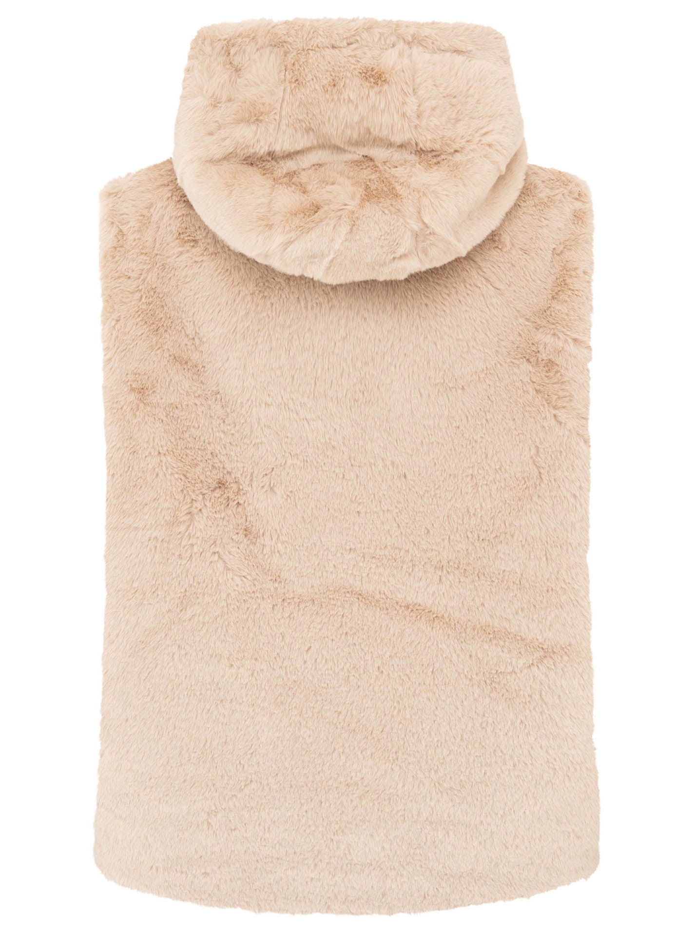 Zwillingsherz Fellweste Hood - Beige
