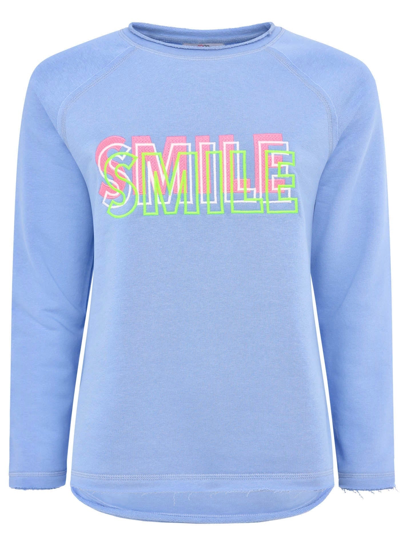 Zwillingsherz Sweatshirt/Pullover - Smile - Blau