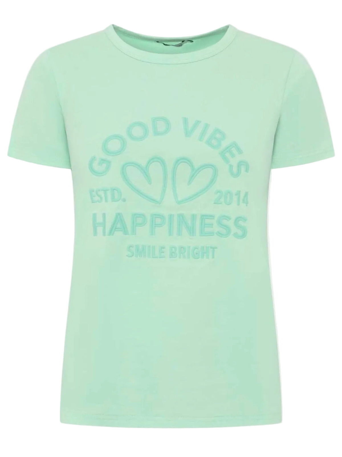 Zwillingsherz - T-Shirt "Happiness Vibes" - Mint