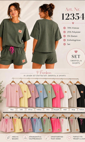Zweiteiler Set (Shorts + Shirt)