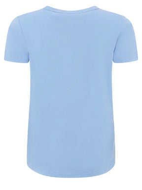 Zwillingsherz T-Shirt "Leo Herzen - Hellblau