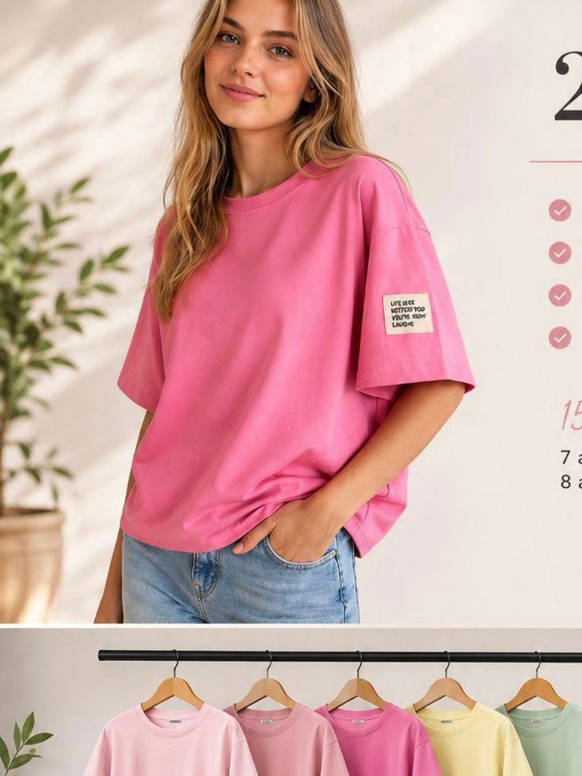 Oversized T-Shirt - 'Life isn’t perfect but your Outfit'︎