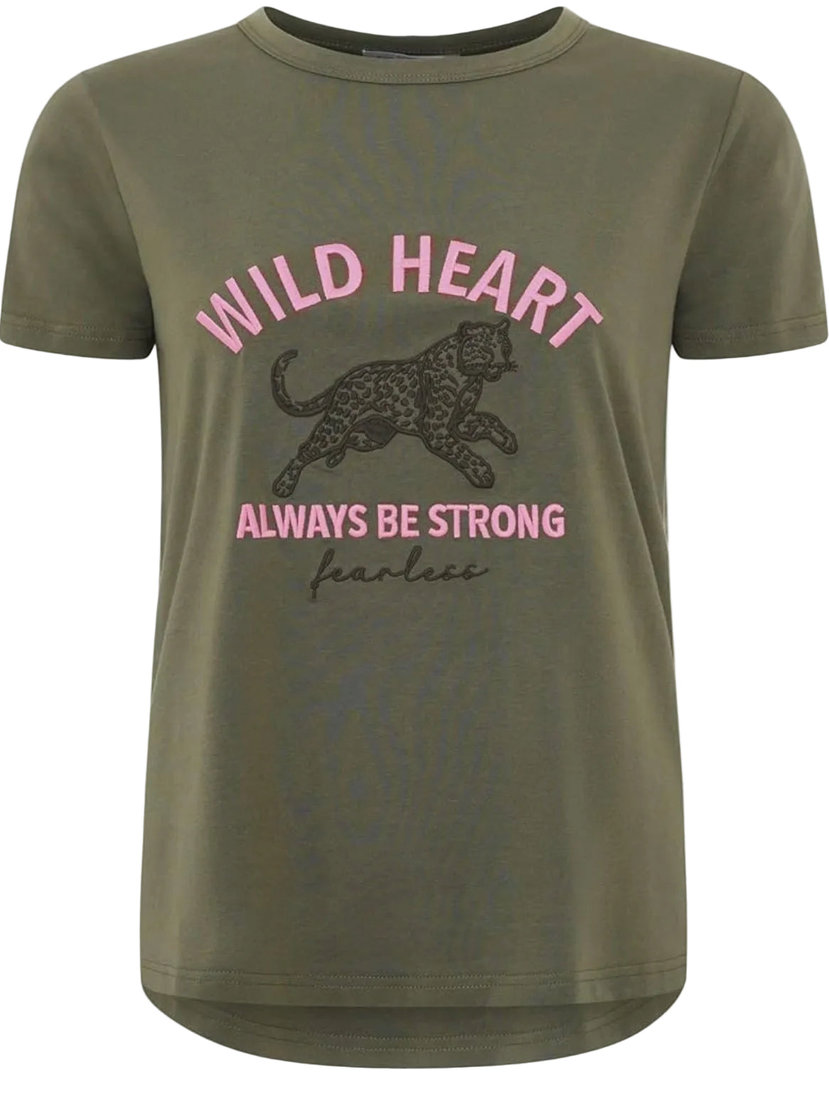 Zwillingsherz - T-Shirt "Wild Heart"- Khaki