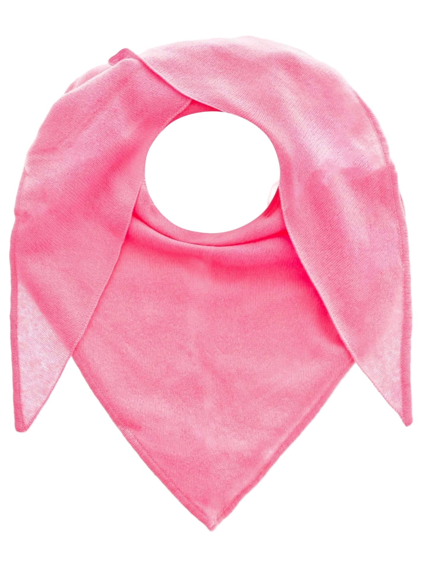 Zwillingsherz Kaschmir Schal - Dreieckstuch (100% Cashmere) - Bubblegumpink