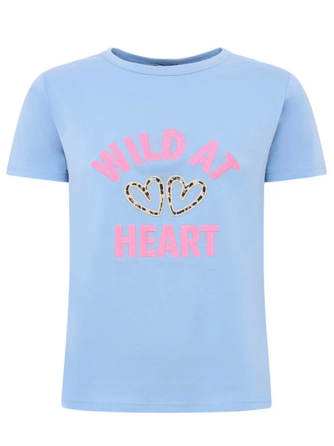 Zwillingsherz T-Shirt "Leo Wild at Heart" - Hellblau