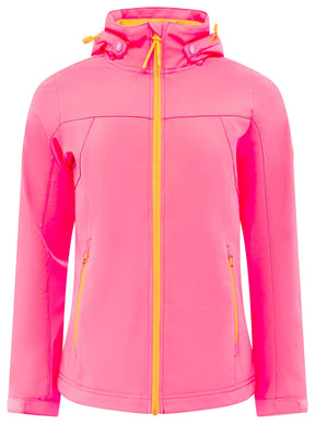 Zwillingsherz Softshelljacke "Glücksmomente" - Neonpink