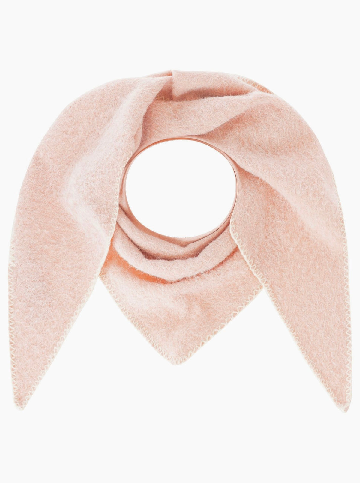 Zwillingsherz - Dreieckstuch Wollmix "Stitch" - Rosa