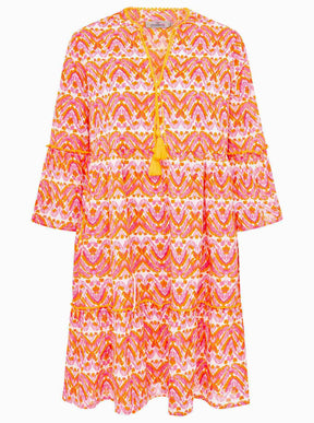Zwillingsherz - Kleid/Tunika Joyful Design - Pink/Orange