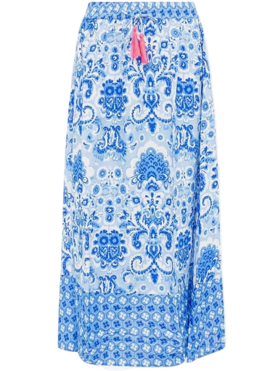 Zwillingsherz - Rock Blumen Design - Blau