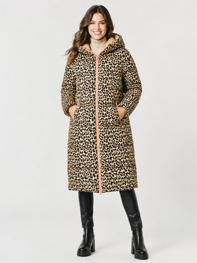 Zwillingsherz - Steppmantel / Steppjacke "Leo" - Beige/Orange