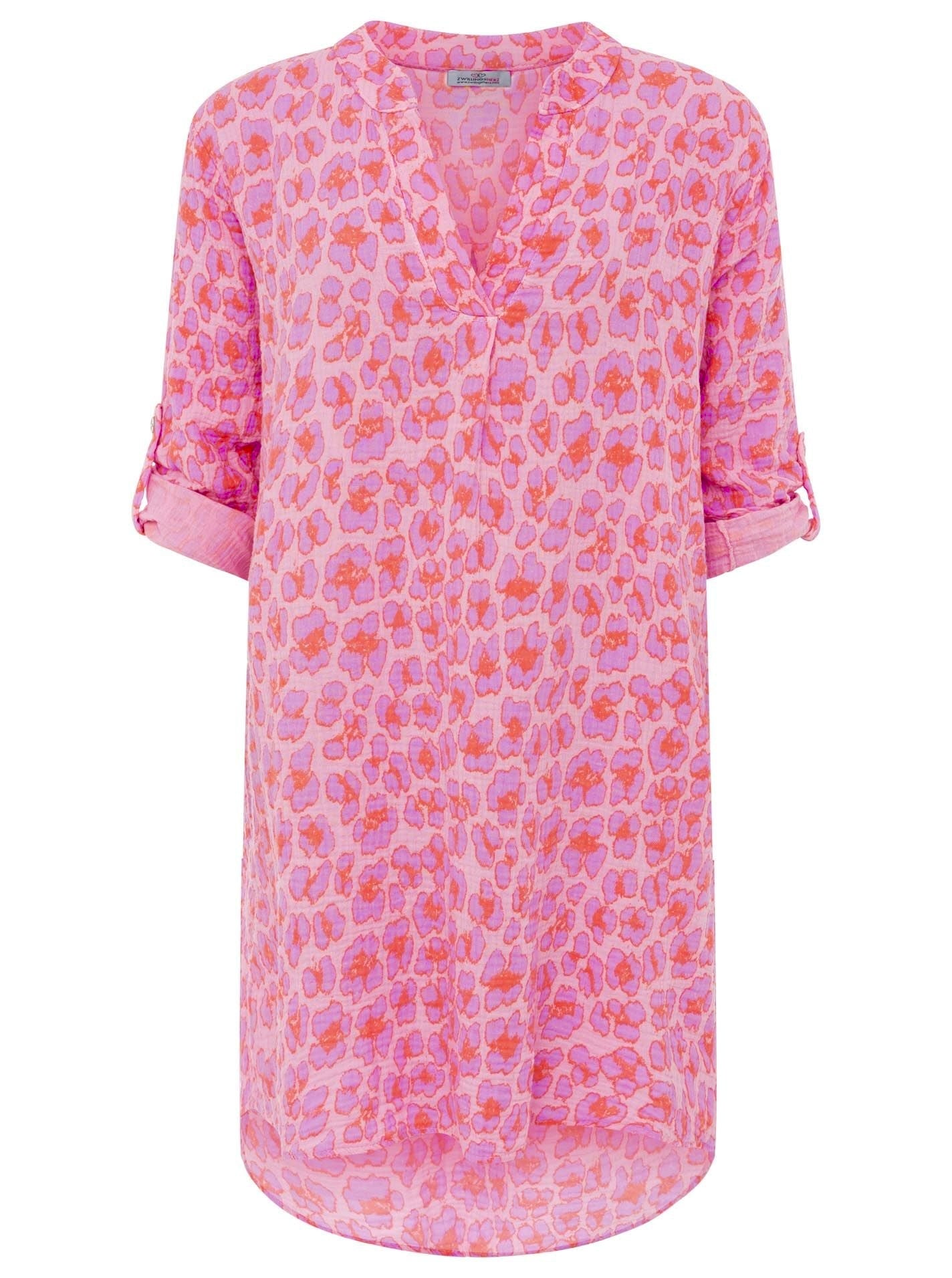 Zwillingsherz - Musselin Tunika/Kleid Leo - Rosa/Flieder