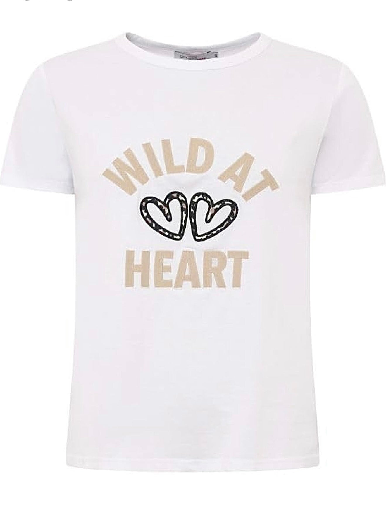 Zwillingsherz T-Shirt "Leo Herzen - Weiß