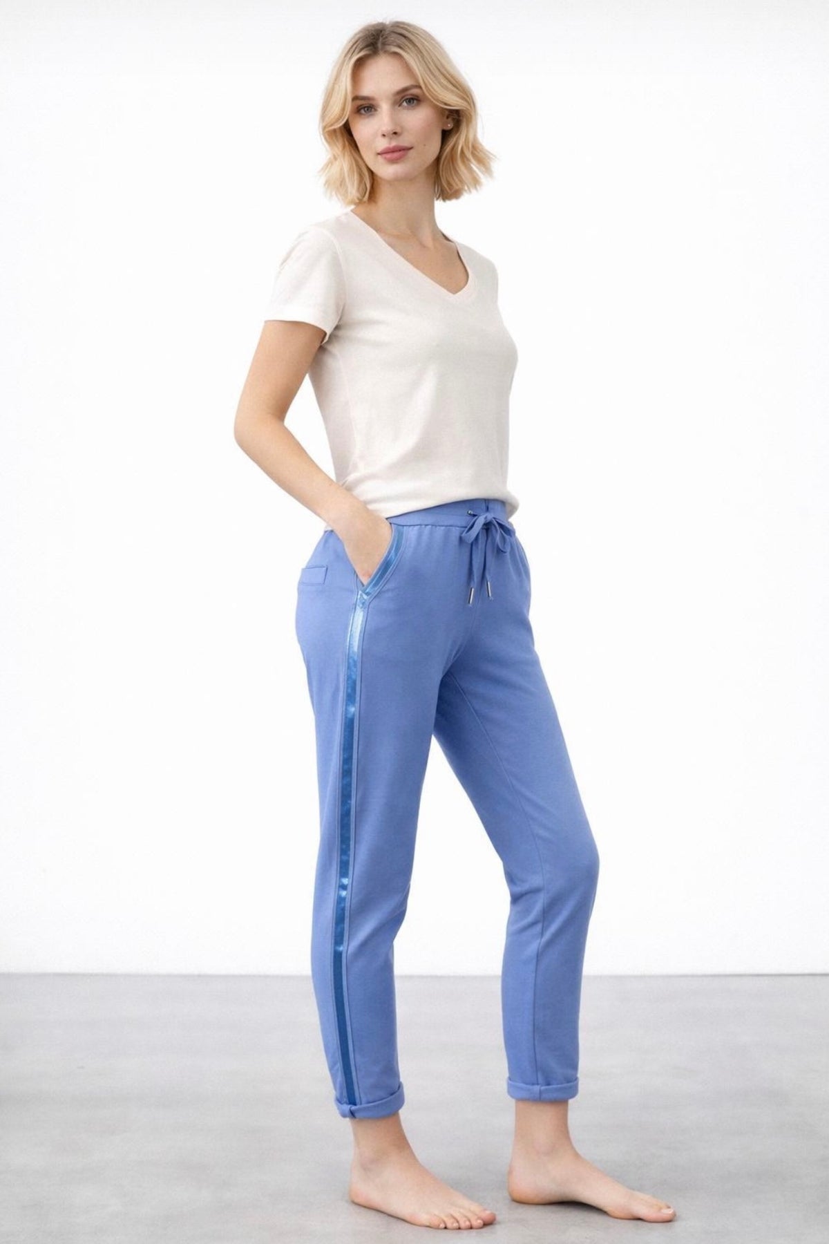 Flair Comfort Style - Joggpants Glamour - Mittelblau