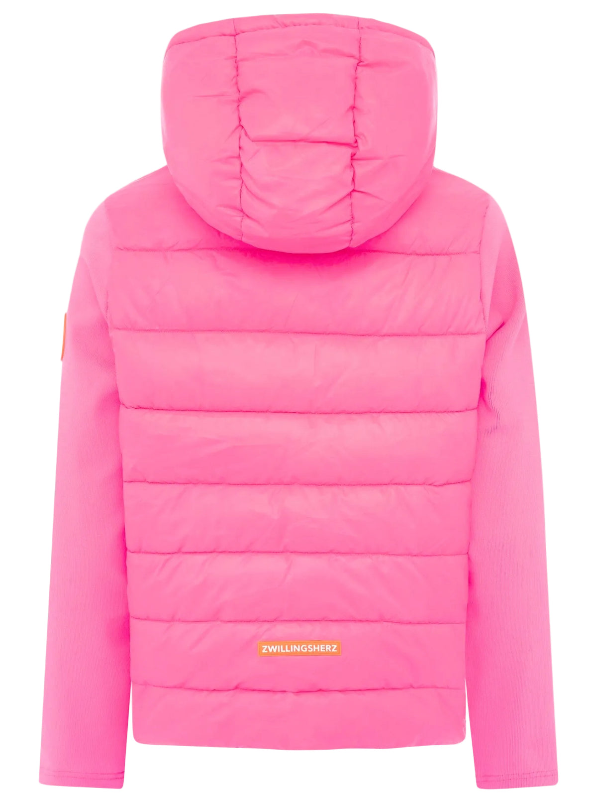 Zwillingsherz Kombinierte Steppjacke - Neonpink