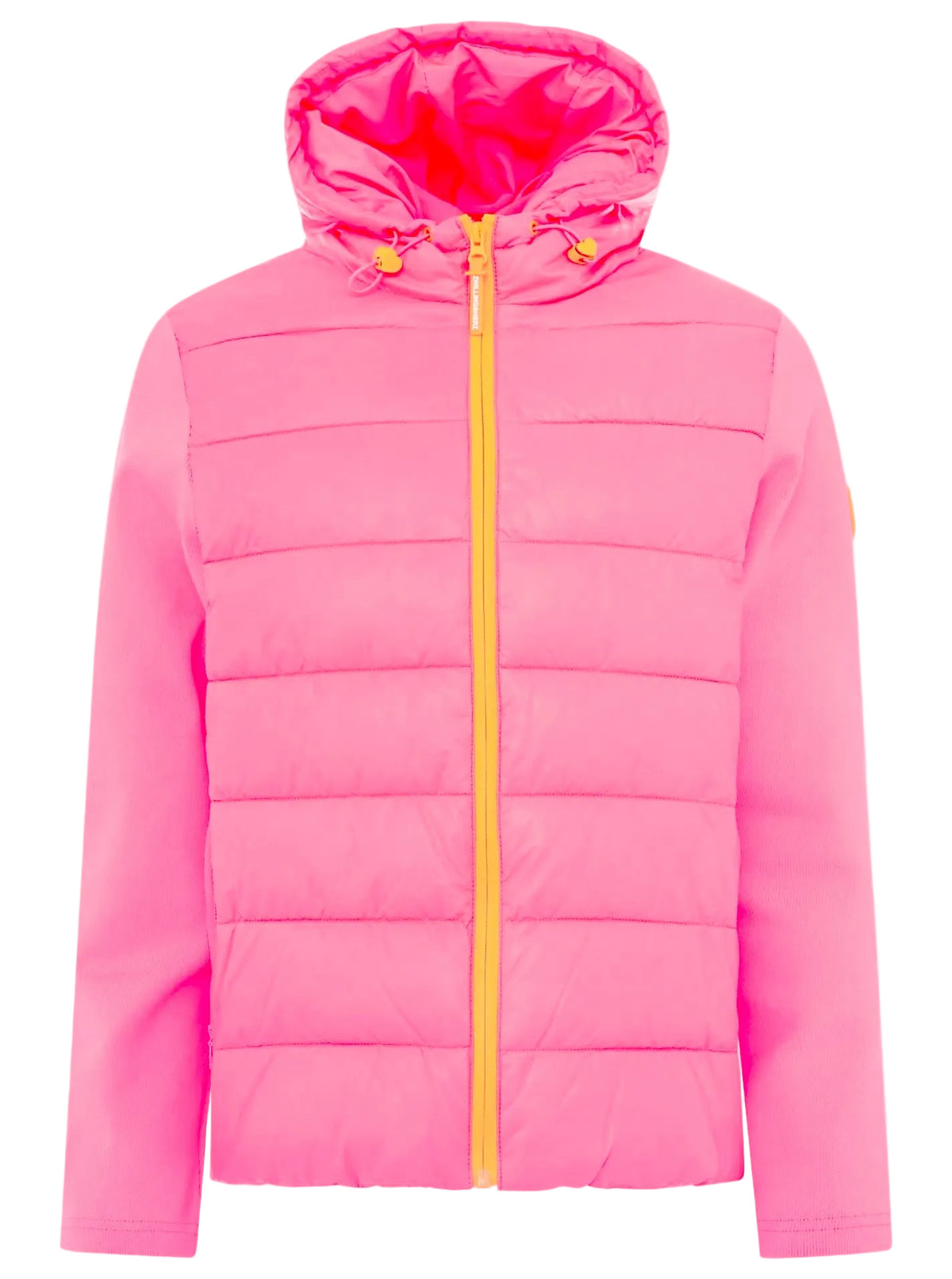 Zwillingsherz Kombinierte Steppjacke - Neonpink
