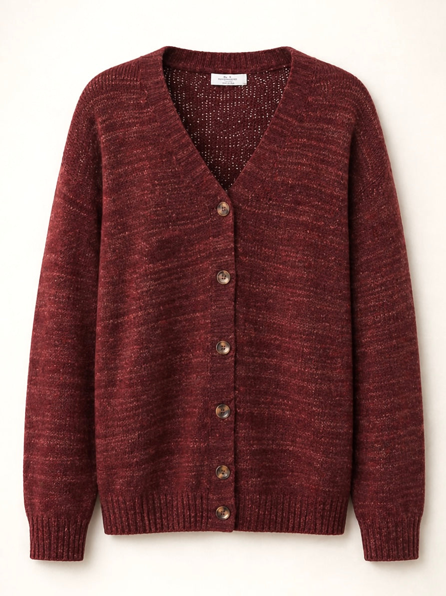 Zwillingsherz - "Cardigan Cozy" - Bordeaux