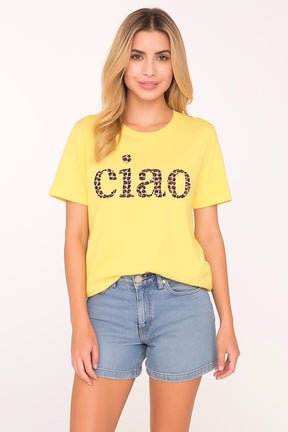 DWC - T-Shirt Ciao Leo - Gelb