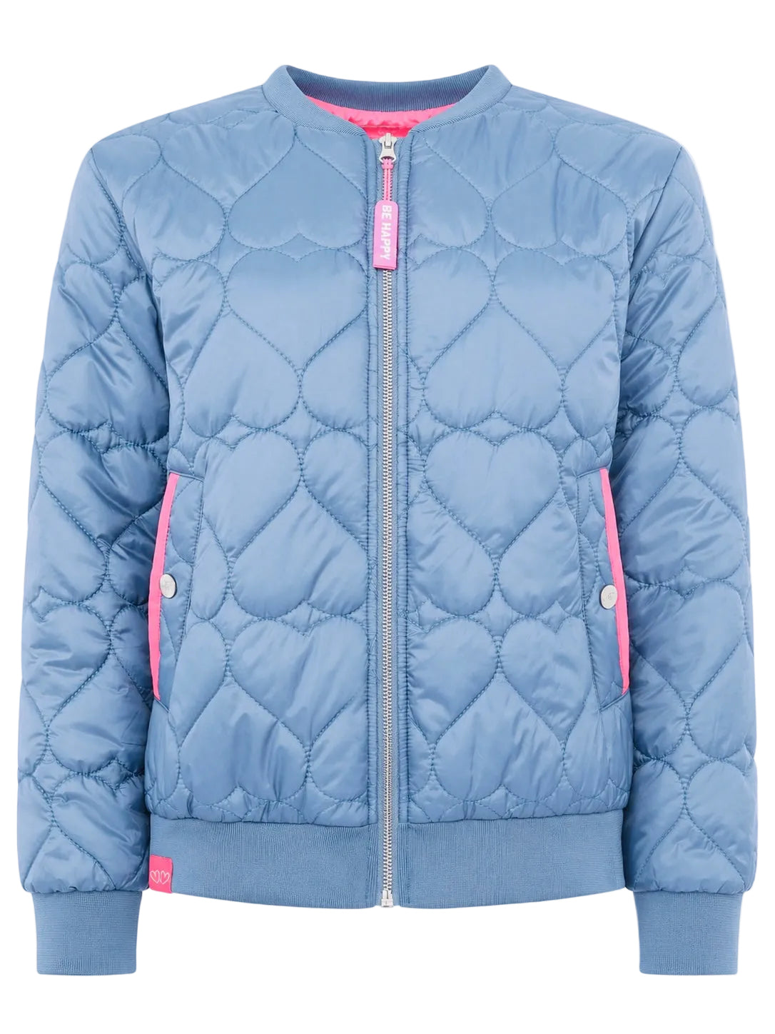 Zwillingsherz - Bomberjacke/Steppjacke "Be Happy" - Jeansblau