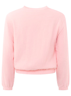 Zwillingsherz - Musselin Zipperjacke- Rosa