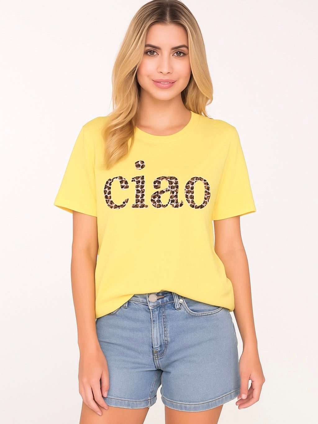 DWC - T-Shirt Ciao Leo - Gelb
