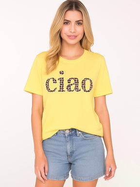 DWC - T-Shirt Ciao Leo - Gelb