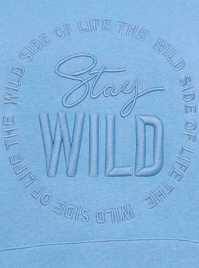 Zwillingsherz - Hoodie/Sweatshirt "Nelina Stay Wild Leo" - Hellblau