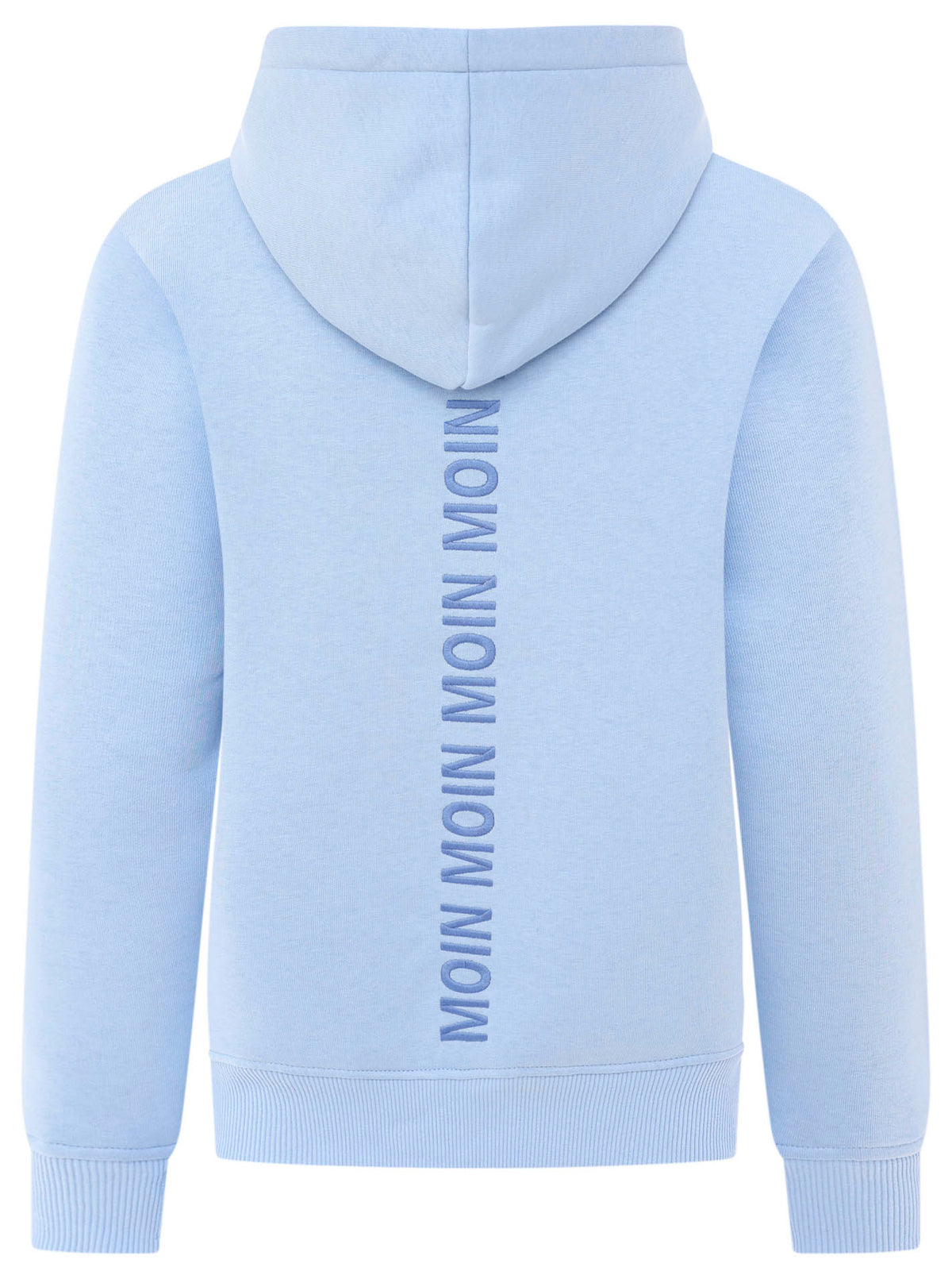 Zwillingsherz - Moin Hoodie/Sweatshirt mit Pailletten - Hellblau