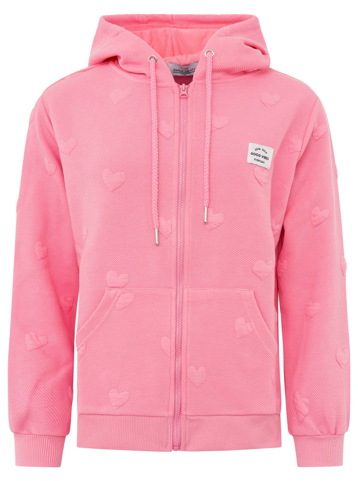 Zwillingsherz - Hoodiejacke "Zwillingsherz Love" - Rosa