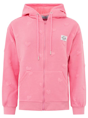 Zwillingsherz - Hoodiejacke "Zwillingsherz Love" - Rosa