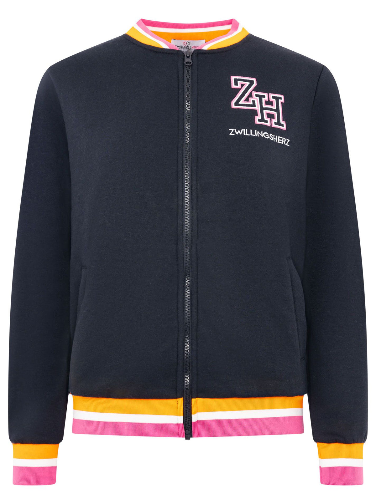 Zwillingsherz - Sweatbomberjacke "ZH" - Navy