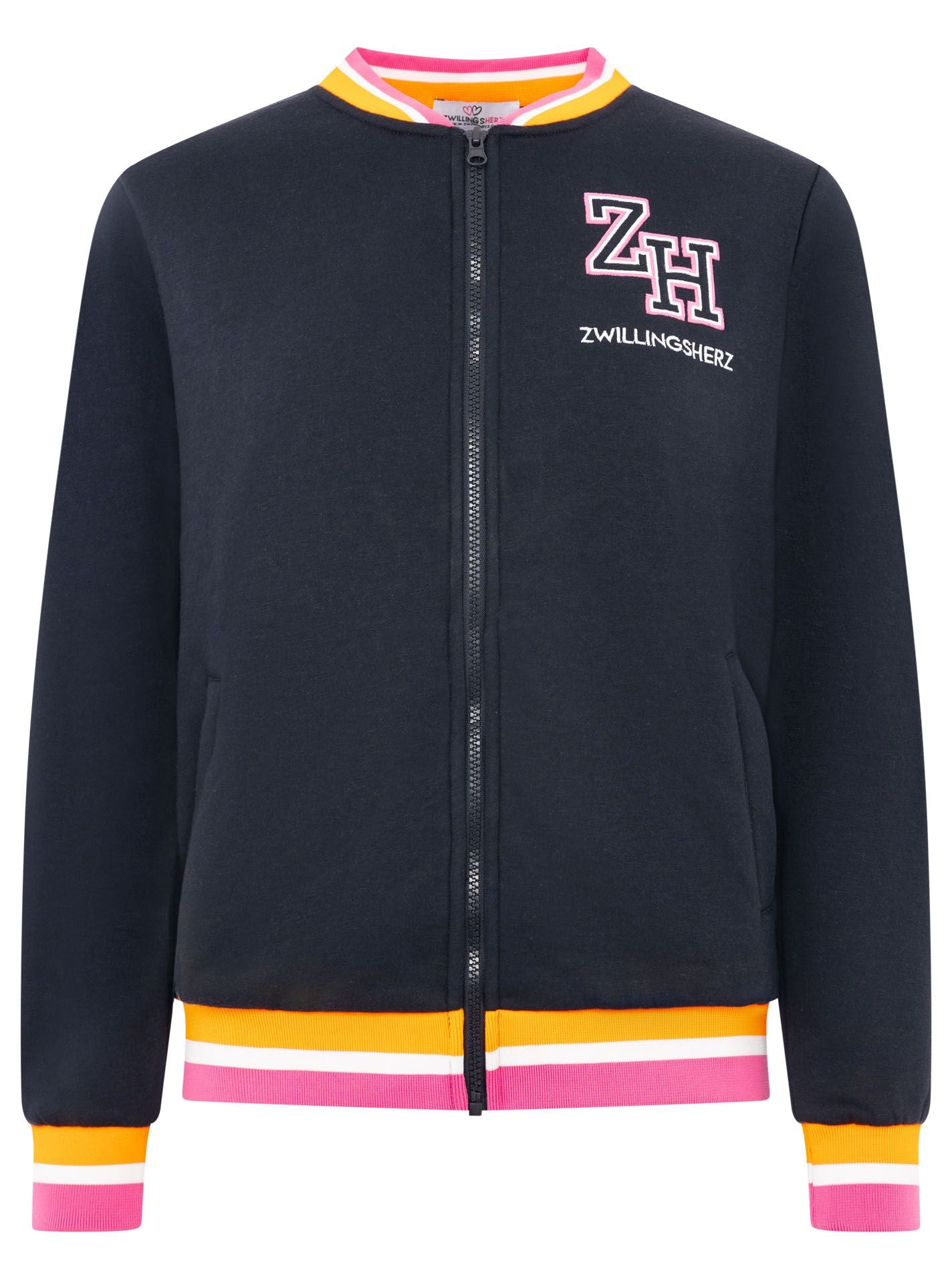 Zwillingsherz - Sweatbomberjacke "ZH" - Navy