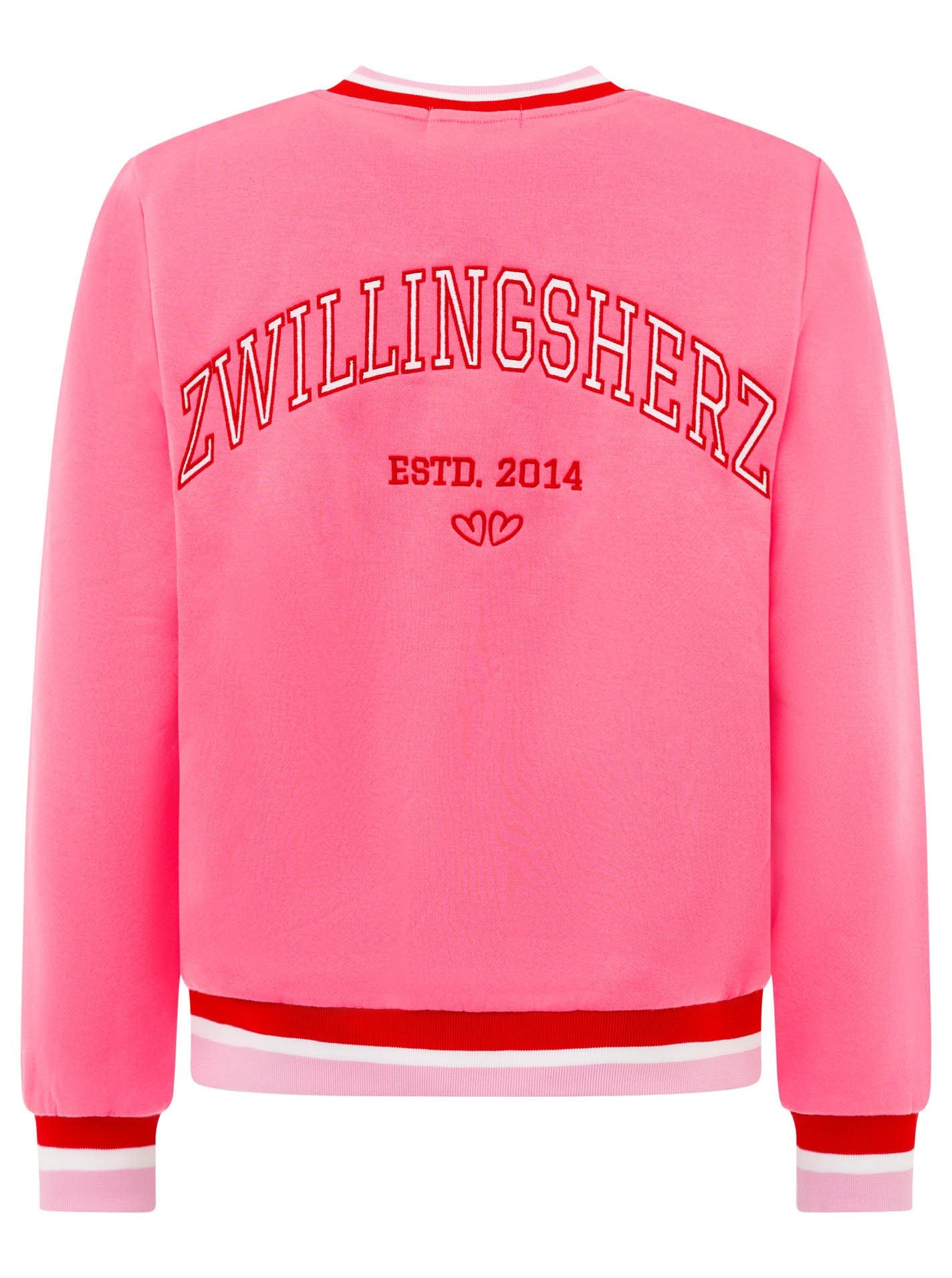 Zwillingsherz - Sweatbomberjacke "ZH" - Pink