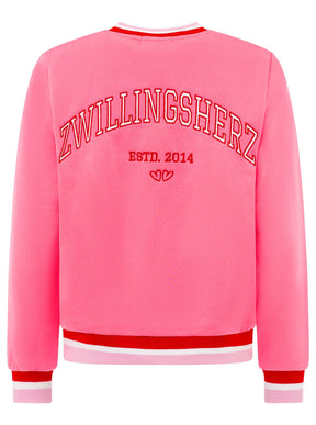 Zwillingsherz - Sweatbomberjacke "ZH" - Pink