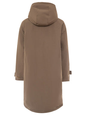 Zwillingsherz - Oversize Windjacke leicht - Taupe