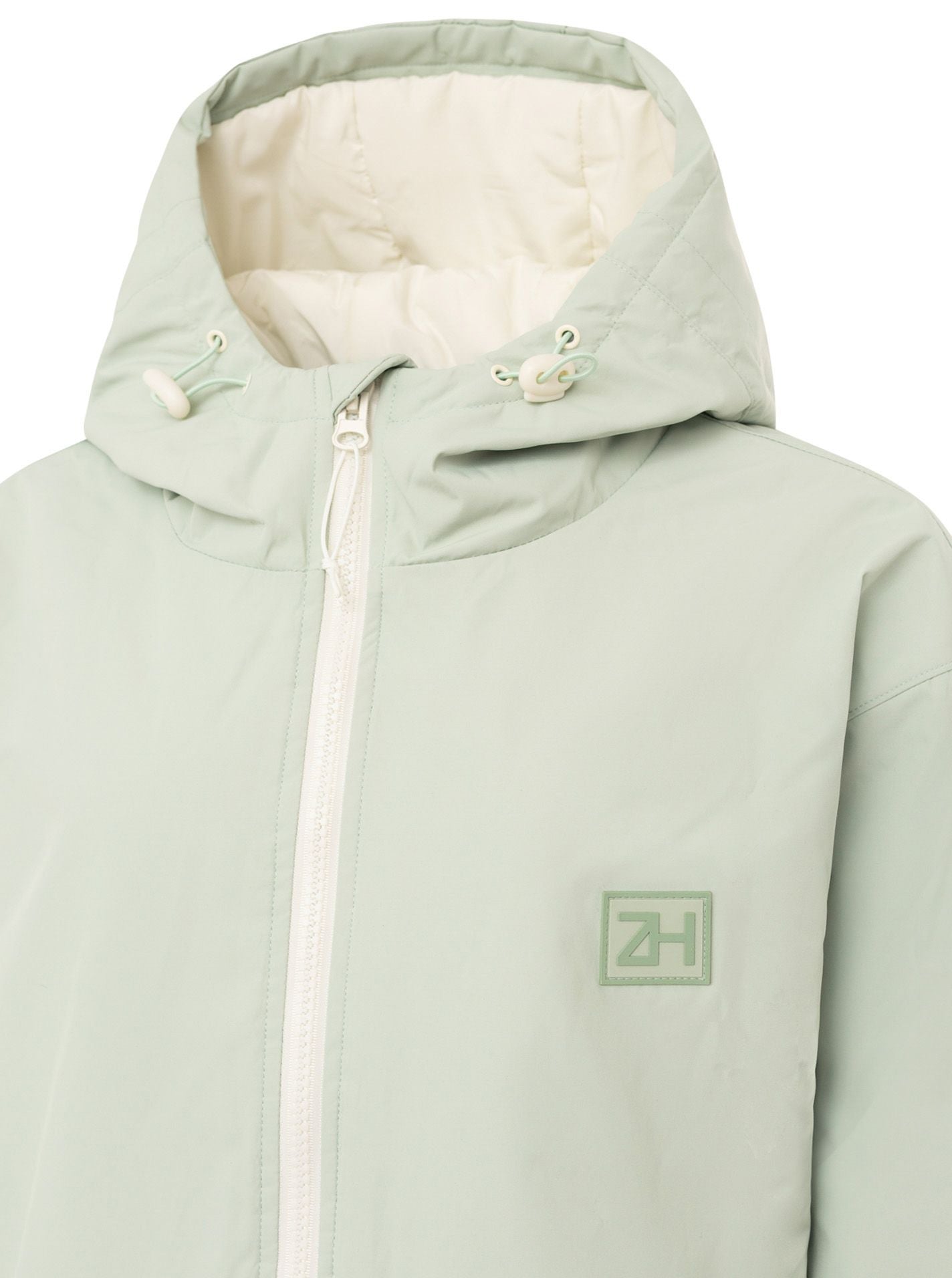 Zwillingsherz - Oversize Windjacke leicht - Salbei