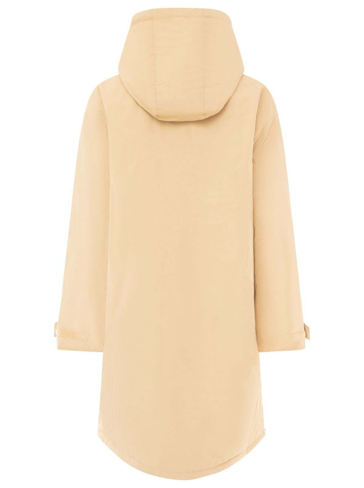 Zwillingsherz Damen Windjacke / Übergangsjacke – Oversize, mit Kapuze – Beige-Weiß