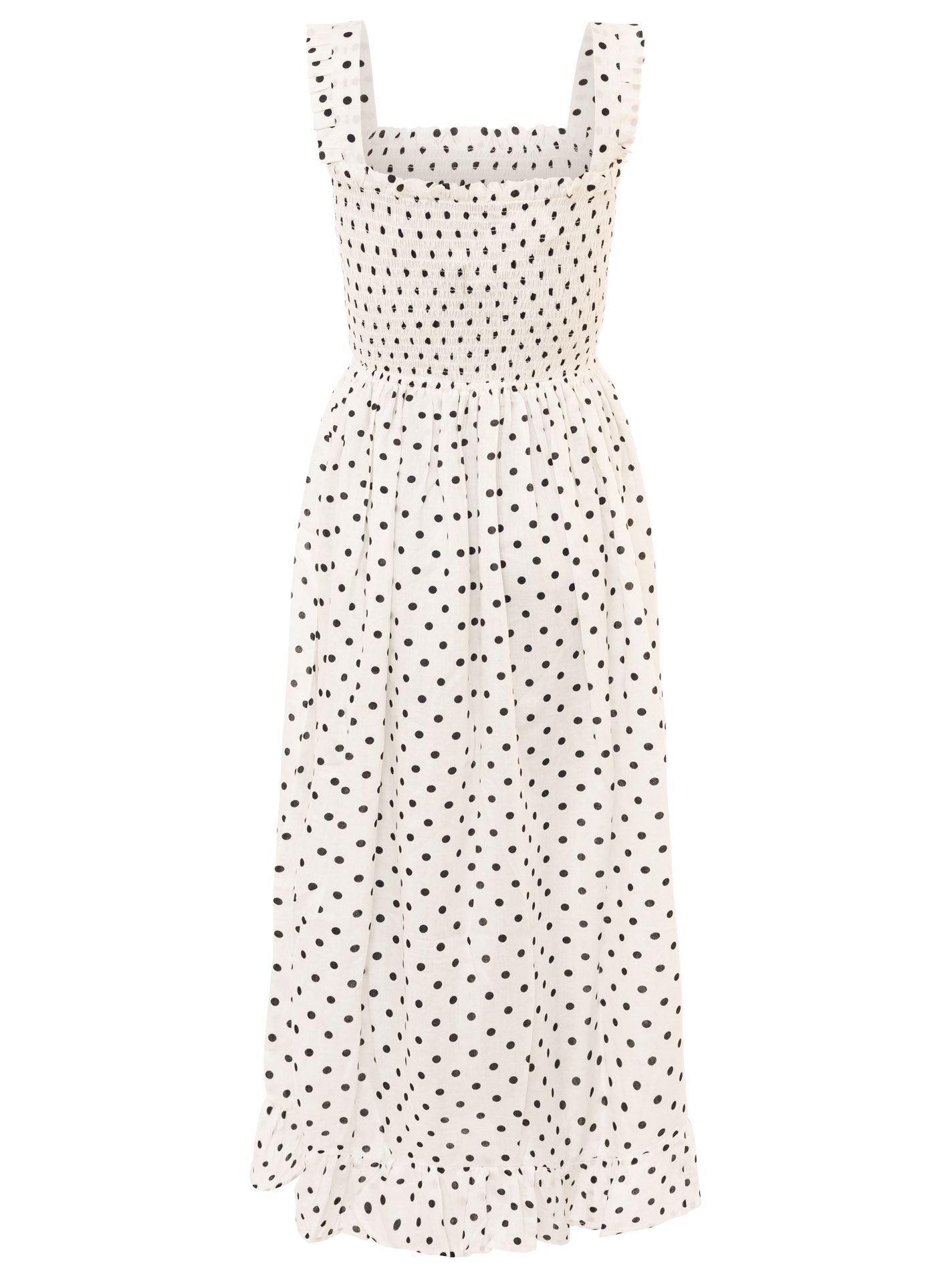 Zwillingsherz - Kleid "Classis Dots" - Beige