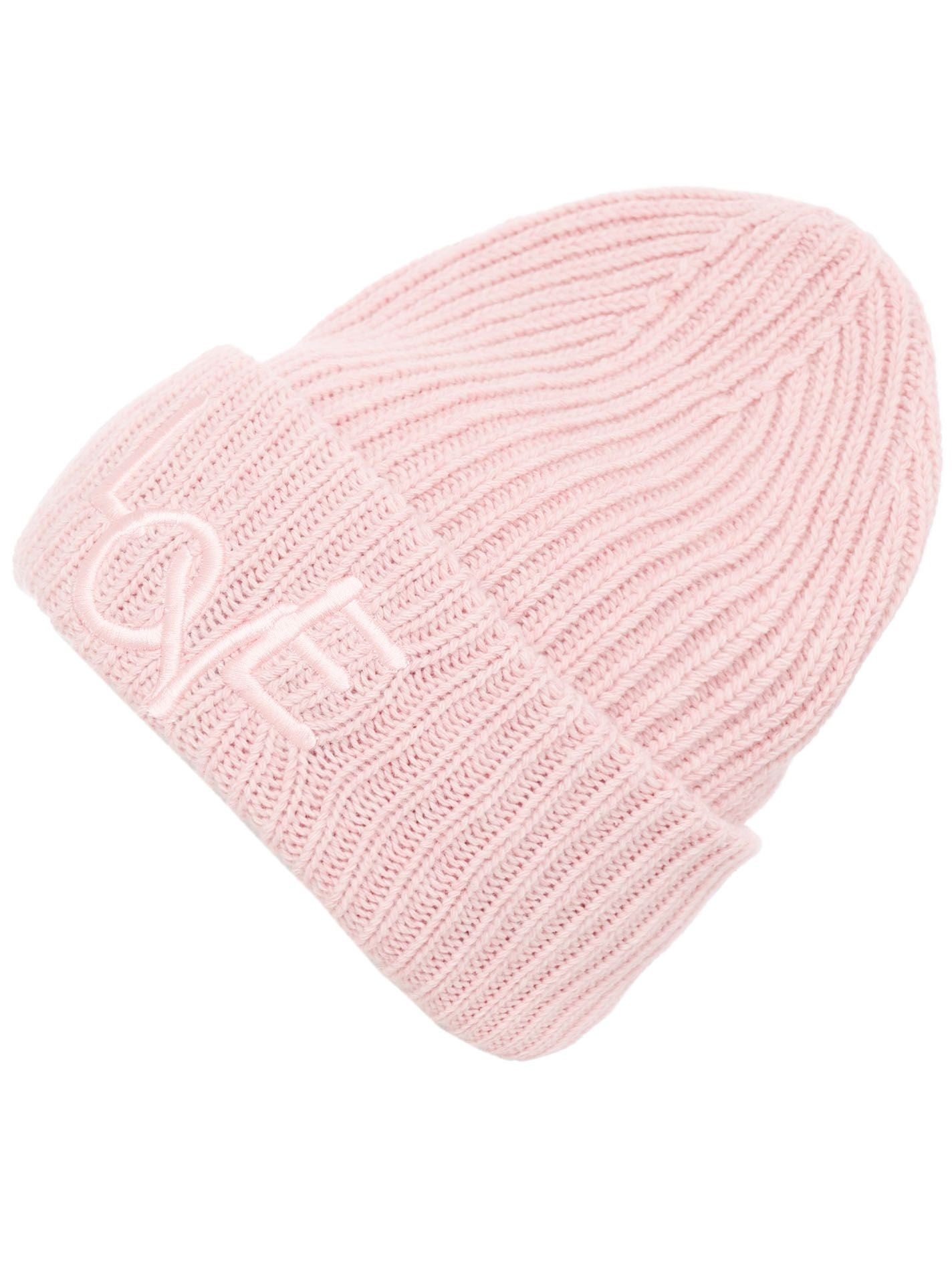 Zwillingsherz - Mütze mit Umschlag "Love" - Rosa