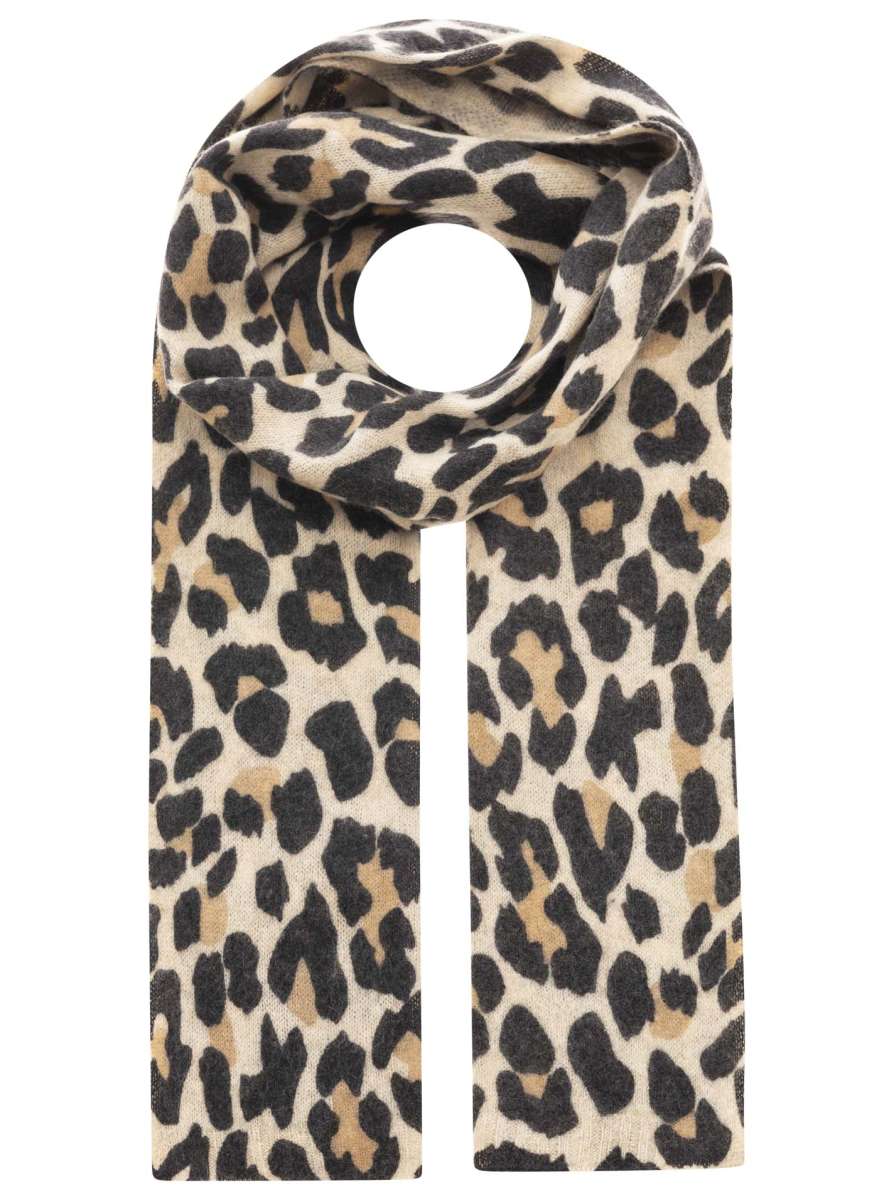 Zwillingsherz 100% Cashmere/Kaschmir Schal Leo - Beige