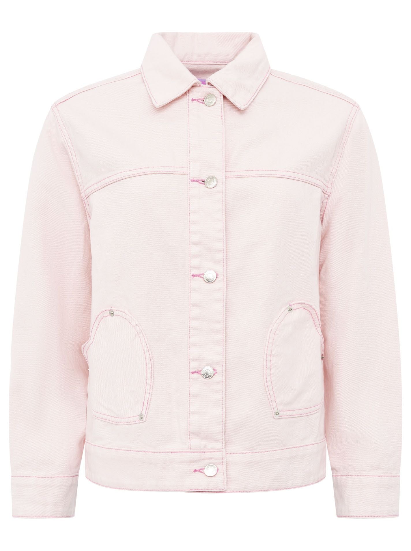 Zwillingsherz - Jeansjacke "Herz" - Rosa