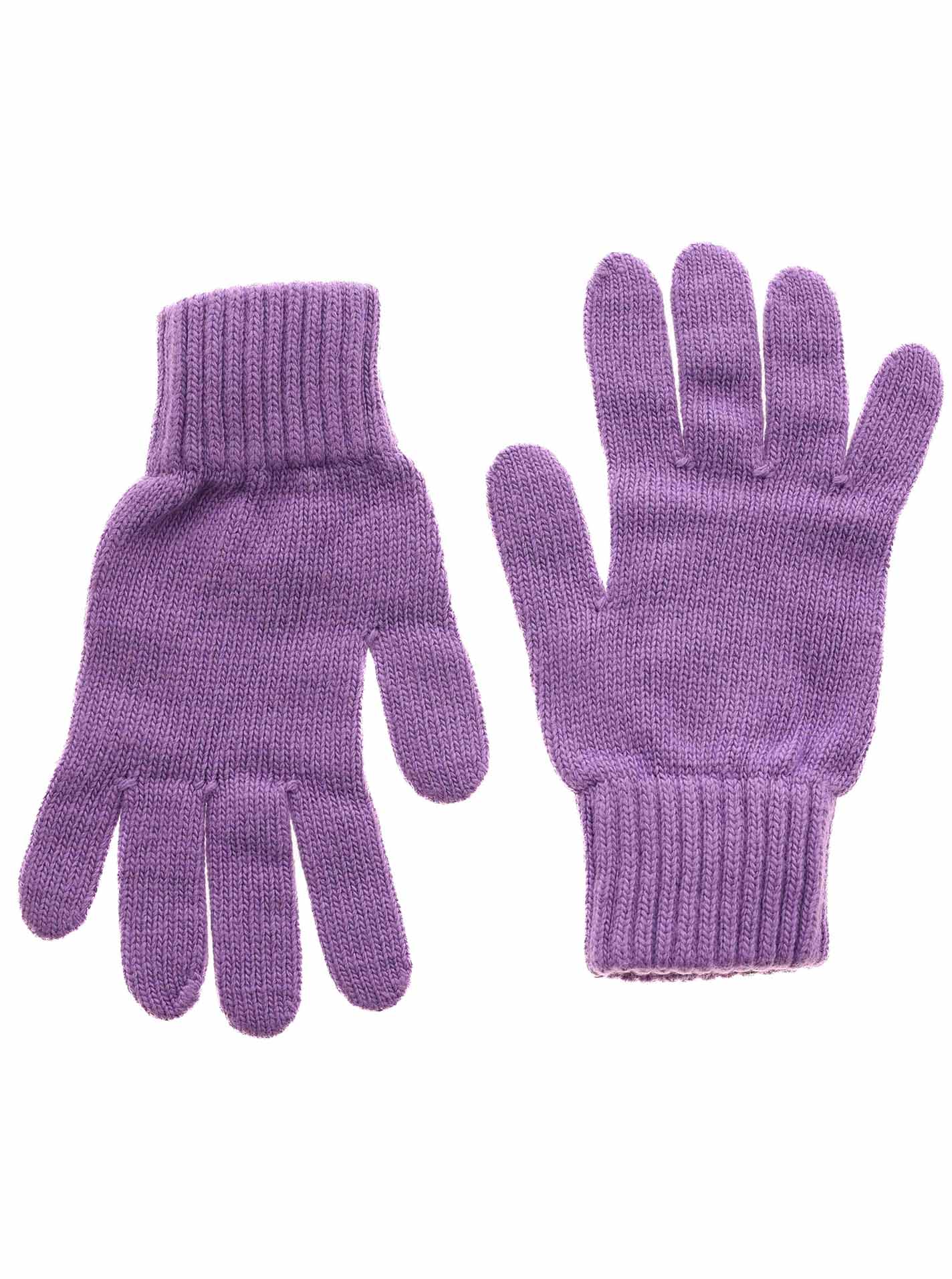 Zwillingsherz - Woll Handschuhe mit Kaschmir - Flieder