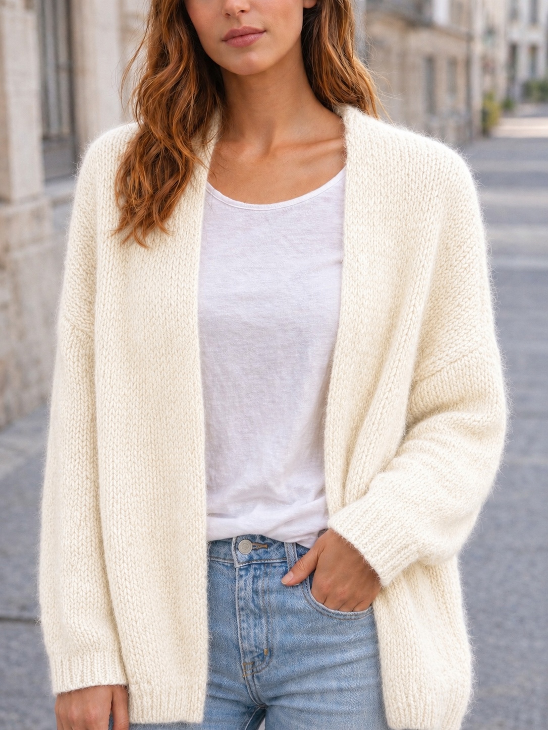 Flair - Cardigan in trendigem Creme