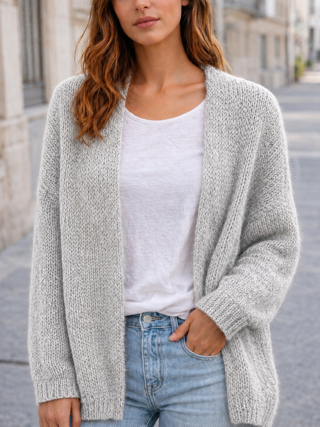 Flair - Cardigan in trendigem Hellgrau