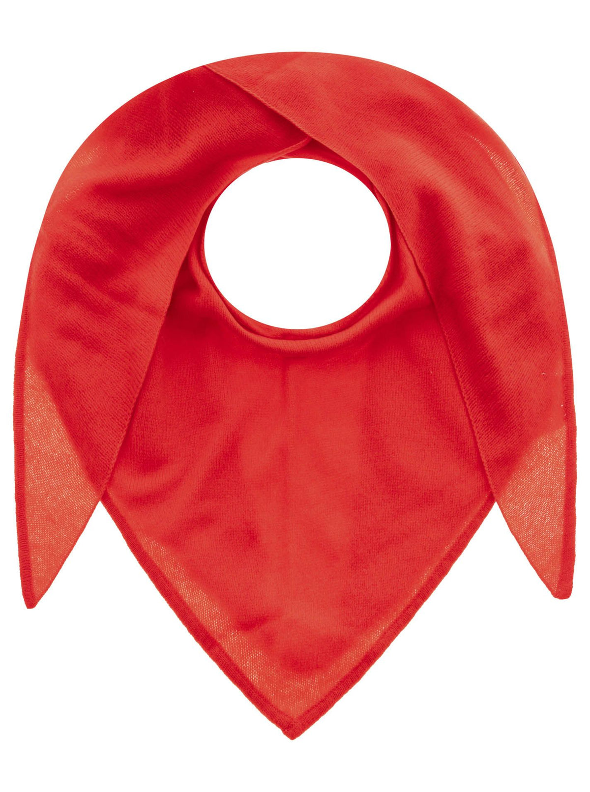 Zwillingsherz Kaschmir Schal - Dreieckstuch (100% Cashmere) - Rot
