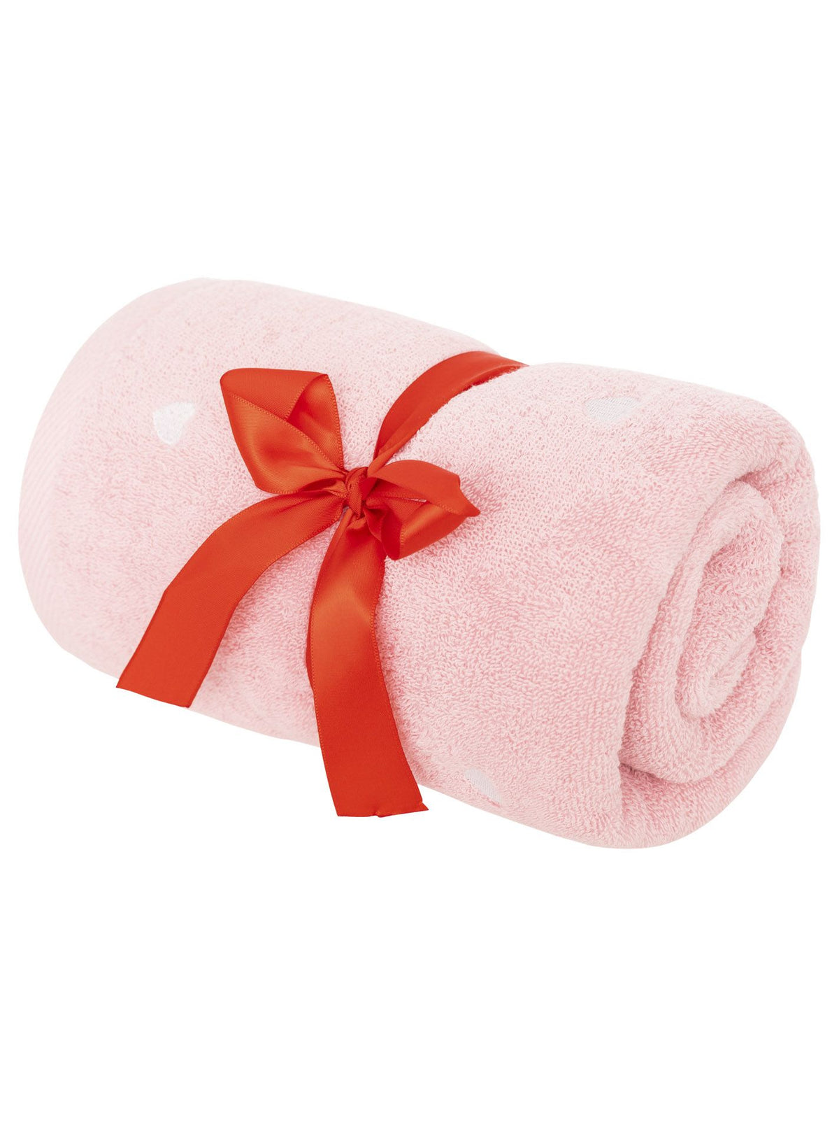 Zwillingsherz - Handtuch Herzen - Rosa