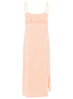 Zwillingsherz - Musselin Träger Kleid  - Apricot