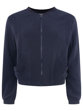 Zwillingsherz - Musselin Zipper - Navy